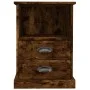 Mesita de noche color roble ahumado 43x36x60 cm de vidaXL, Mesitas de noche - Ref: Foro24-816338, Precio: 64,57 €, Descuento: %