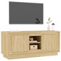 Mueble de TV madera contrachapada roble Sonoma 102x35x45 cm en Muebles TV | Comprar online en Foru.es
