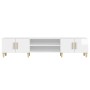 Mueble de TV madera contrachapada blanco brillo 180x31,5x40 cm de vidaXL, Muebles TV - Ref: Foro24-816258, Precio: 109,81 €, ...