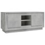 Mueble de TV madera contrachapada gris hormigón 102x35x45 cm en Muebles TV | Comprar online en Foru.es