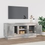 Mueble de TV madera contrachapada gris hormigón 102x35x45 cm en Muebles TV | Comprar online en Foru.es