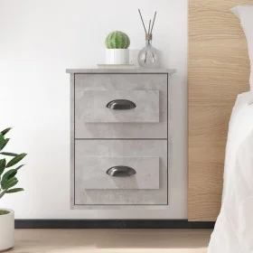 Mesita de noche de pared 2 uds gris hormigón 41,5x36x53 cm de vidaXL, Mesitas de noche - Ref: Foro24-816401, Precio: 77,86 €,...
