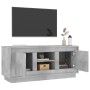 Mueble de TV madera contrachapada gris hormigón 102x35x45 cm en Muebles TV | Comprar online en Foru.es