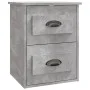 Mesita de noche de pared 2 uds gris hormigón 41,5x36x53 cm de vidaXL, Mesitas de noche - Ref: Foro24-816401, Precio: 77,86 €,...