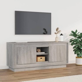 Mueble para TV madera contrachapada gris Sonoma 102x35x45 cm en Muebles TV | Comprar online en Foru.es