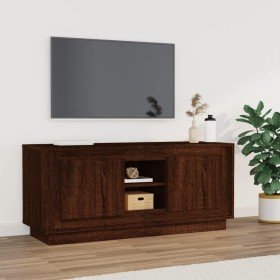 Mueble para TV madera contrachapada roble marrón 102x35x45 cm en Muebles TV | Comprar online en Foru.es