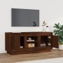 Mueble para TV madera contrachapada roble marrón 102x35x45 cm en Muebles TV | Comprar online en Foru.es