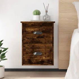 Mesita de noche de pared 2 uds color roble ahumado 41,5x36x53cm de vidaXL, Mesitas de noche - Ref: Foro24-816403, Precio: 62,...