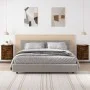 Mesita de noche de pared 2 uds color roble ahumado 41,5x36x53cm de vidaXL, Mesitas de noche - Ref: Foro24-816403, Precio: 62,...