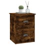 Mesita de noche de pared 2 uds color roble ahumado 41,5x36x53cm de vidaXL, Mesitas de noche - Ref: Foro24-816403, Precio: 73,...