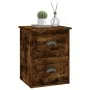 Mesita de noche de pared 2 uds color roble ahumado 41,5x36x53cm de vidaXL, Mesitas de noche - Ref: Foro24-816403, Precio: 62,...