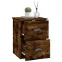 Mesita de noche de pared 2 uds color roble ahumado 41,5x36x53cm de vidaXL, Mesitas de noche - Ref: Foro24-816403, Precio: 62,...