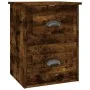 Mesita de noche de pared 2 uds color roble ahumado 41,5x36x53cm de vidaXL, Mesitas de noche - Ref: Foro24-816403, Precio: 62,...