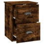 Mesita de noche de pared 2 uds color roble ahumado 41,5x36x53cm de vidaXL, Mesitas de noche - Ref: Foro24-816403, Precio: 73,...