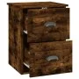 Mesita de noche de pared 2 uds color roble ahumado 41,5x36x53cm de vidaXL, Mesitas de noche - Ref: Foro24-816403, Precio: 62,...