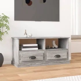 Mueble para TV madera contrachapada gris Sonoma 93x35,5x45 cm de vidaXL, Muebles TV - Ref: Foro24-816470, Precio: 57,64 €, De...