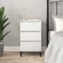 Mesita de noche madera contrachapada blanca 40x35x70 cm de vidaXL, Mesitas de noche - Ref: Foro24-819668, Precio: 63,98 €, De...