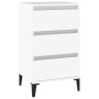 Mesita de noche madera contrachapada blanca 40x35x70 cm de vidaXL, Mesitas de noche - Ref: Foro24-819668, Precio: 64,83 €, De...