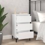 Mesita de noche madera contrachapada blanca 40x35x70 cm de vidaXL, Mesitas de noche - Ref: Foro24-819668, Precio: 64,83 €, De...