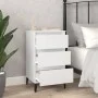 Mesita de noche madera contrachapada blanca 40x35x70 cm de vidaXL, Mesitas de noche - Ref: Foro24-819668, Precio: 63,98 €, De...