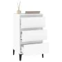 Mesita de noche madera contrachapada blanca 40x35x70 cm de vidaXL, Mesitas de noche - Ref: Foro24-819668, Precio: 63,98 €, De...