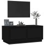Mesa de centro madera contrachapada negro 102x50x44 cm en Mesas de centro | Comprar online en Foru.es