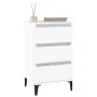 Mesita de noche madera contrachapada blanca 40x35x70 cm de vidaXL, Mesitas de noche - Ref: Foro24-819668, Precio: 63,98 €, De...