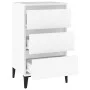 Mesita de noche madera contrachapada blanca 40x35x70 cm de vidaXL, Mesitas de noche - Ref: Foro24-819668, Precio: 63,98 €, De...
