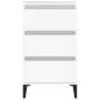 Mesita de noche madera contrachapada blanca 40x35x70 cm de vidaXL, Mesitas de noche - Ref: Foro24-819668, Precio: 63,98 €, De...