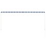 Toldo retráctil 300x150 cm azul y blanco en Toldos | Comprar online en Foru.es