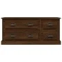 TV stand made of brown oak plywood, 100x35.5x45 cm by vidaXL, TV Furniture - Ref: Foro24-816455, Price: 100,64 €, Discount: %