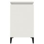 Mesita de noche madera contrachapada blanca 40x35x70 cm de vidaXL, Mesitas de noche - Ref: Foro24-819644, Precio: 48,71 €, De...