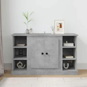 Aparador de madera contrachapada gris hormigón 100x35,5x60 cm de vidaXL, Aparadores - Ref: Foro24-816444, Precio: 102,34 €, D...