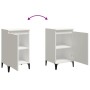 Mesita de noche madera contrachapada blanca 40x35x70 cm de vidaXL, Mesitas de noche - Ref: Foro24-819644, Precio: 48,71 €, De...