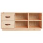 Banco zapatero madera maciza de pino 100x34x45 cm en Zapateros y organizadores de calzado | Comprar online en Foru.es