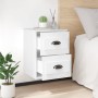 Mesitas de noche de pared 2 uds blanco brillante 41,5x36x53 cm de vidaXL, Mesitas de noche - Ref: Foro24-816397, Precio: 65,6...