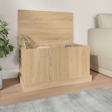 Aufbewahrungskoffer aus Sonoma-Eichensperrholz, 70 x 40 x 38 cm von vidaXL, Aufbewahrungskisten - Ref: Foro24-816507, Preis: ...