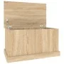 Aufbewahrungskoffer aus Sonoma-Eichensperrholz, 70 x 40 x 38 cm von vidaXL, Aufbewahrungskisten - Ref: Foro24-816507, Preis: ...
