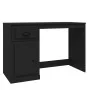 Escritorio con cajón madera contrachapada negro 115x50x75 cm de vidaXL, Escritorios - Ref: Foro24-816473, Precio: 94,59 €, De...