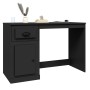Escritorio con cajón madera contrachapada negro 115x50x75 cm de vidaXL, Escritorios - Ref: Foro24-816473, Precio: 95,93 €, De...