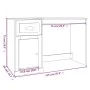 Escritorio con cajón madera contrachapada negro 115x50x75 cm de vidaXL, Escritorios - Ref: Foro24-816473, Precio: 94,59 €, De...