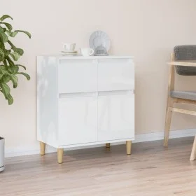 Hochglanzweißes Sperrholz-Sideboard 60x35x70 cm von vidaXL, Sideboards - Ref: Foro24-819678, Preis: 68,12 €, Rabatt: %