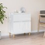 Aparador de madera contrachapada blanco brillante 60x35x70 cm de vidaXL, Aparadores - Ref: Foro24-819678, Precio: 69,07 €, De...