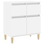 Aparador de madera contrachapada blanco brillante 60x35x70 cm de vidaXL, Aparadores - Ref: Foro24-819678, Precio: 69,07 €, De...