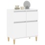 Aparador de madera contrachapada blanco brillante 60x35x70 cm de vidaXL, Aparadores - Ref: Foro24-819678, Precio: 69,07 €, De...