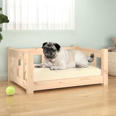 Cama para perros madera maciza de pino 65,5x50,5x28 cm en Camas para perros | Comprar online en Foru.es