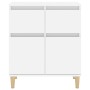 Aparador de madera contrachapada blanco brillante 60x35x70 cm de vidaXL, Aparadores - Ref: Foro24-819678, Precio: 69,07 €, De...