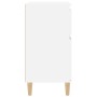 Aparador de madera contrachapada blanco brillante 60x35x70 cm de vidaXL, Aparadores - Ref: Foro24-819678, Precio: 69,07 €, De...