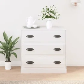 Glossy white plywood sideboard 70x35.5x67.5 cm by vidaXL, Sideboards - Ref: Foro24-816226, Price: 86,91 €, Discount: %