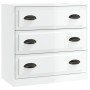 Aparador madera contrachapada blanco brillante 70x35,5x67,5 cm de vidaXL, Aparadores - Ref: Foro24-816226, Precio: 88,05 €, D...